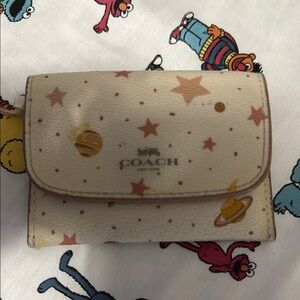 Coach Kids Cream Star Wallet